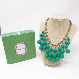 Stella & Dot Jolie Green Statement Bib Necklace